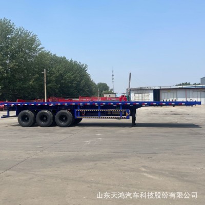 挂车拖车非洲半挂车3桥钢板桥12把锁具集装箱运输车卡车trailer  1件图2