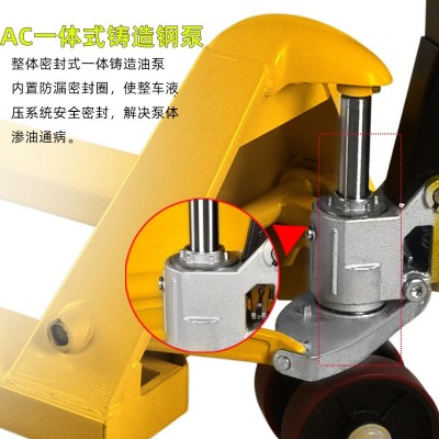 工厂直销工友手动液压叉车2/3吨托盘手推搬运车仓储地牛 手动叉车  1台图3