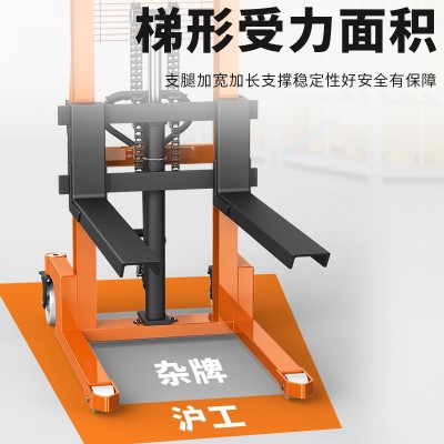 沪工生产厂家液压叉车3t升降搬运车手推升高地牛铲车手 动堆高车  1台图3
