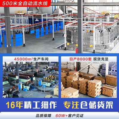 实邦仓储货架置物架五金库房重型中型轻型家用多层仓库铁架子 1套图4