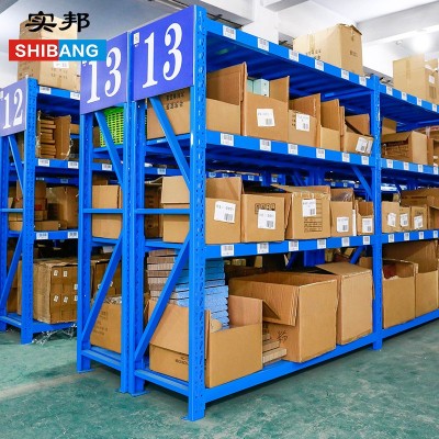 实邦货架仓库货架多层重型仓储货架置物架家用中型展示架铁架子 1套图5