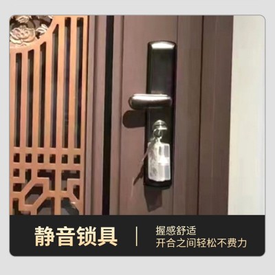 不锈钢入户单门别墅大门双开门防盗门进户不锈钢子母门家用铸铝门  1件图3