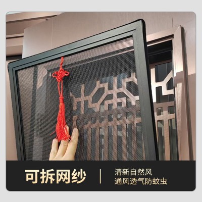 厂家直销新中式窗框装饰高端铜门精雕铸铝门系统门  1件图2