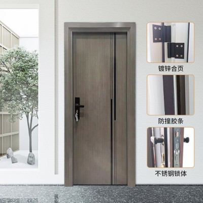 韩版钢质门1.2厚卧室门住宅隔音房间门室内门套装门工程门定 制  1件图4