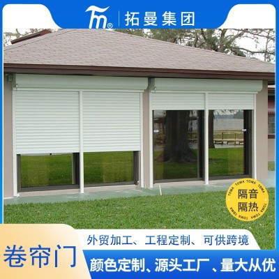 欧式防盗卷帘窗户外遮阳电动铝合金卷帘门家用卷帘防盗窗厂家直供  1平方米图2