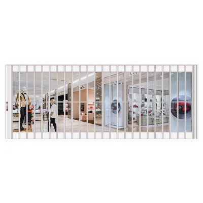 铝合金透明水晶折叠门店铺商场推拉门侧拉弧形pvc折叠门折闸厂家  1件图5