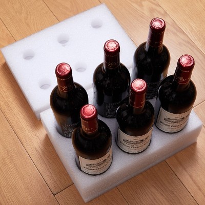 厂家直销6瓶装红酒包装保护套 珍珠棉红酒保护托 红酒快递包装盒  1个图4