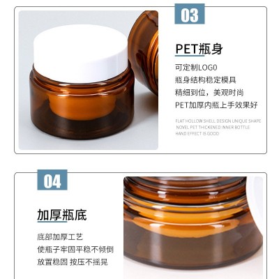 源头工厂pet塑料膏霜瓶定制化妆品面霜包装罐医美护肤分装瓶批发  1个图3