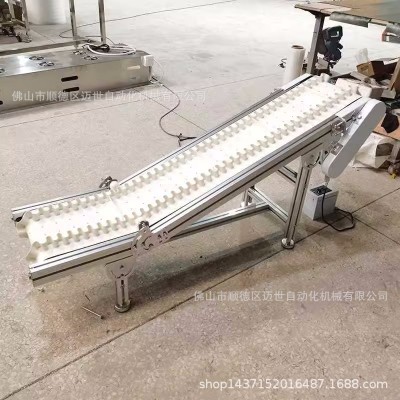 爬坡传送带可移动提升升降上料机小型皮带输送机爬坡带档输送机 1米图4
