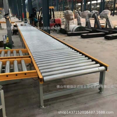 滚筒流水线无动力滚筒梯手推家具传送机快递物流分拣线自动化组装 1米图2